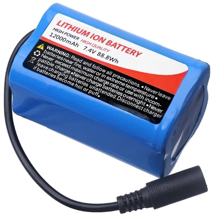 Baterie barca nadit platat momeala, 12000mAh, iUni BT12, 7.4V, Li-ion
