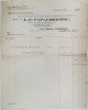 FACTURA EMISA DE A.C. PAPACHRISTOU , NEGUSTOR LONDONEZ DE BLANURI , UNUI CLIENT BUCURESTEAN , 5 OCTOMBRIE , 1937