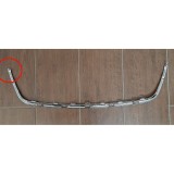 Ornament grila masca fata Skoda Fabia 2 5j 03.2007-04.2010, Roomster/Praktik 2006-2010, parte montare centrala, cromata, 691505-1, Aftermarket CLEMA