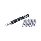 Cumpara ieftin Set Surubelnita Buzunar 10 Piese, Capete Multiple: Drept, Cruce, Hexagon, 110mm, Crom Vanadiu, Negru