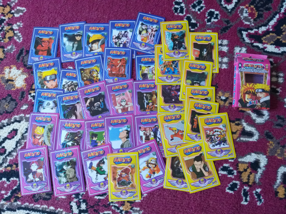 Vand Carti de joc Naruto, Regele Shaman, Spiderman, Power Rangers,  Scooby-Doo | arhiva Okazii.ro