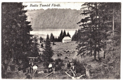 Baile Tusnad furdo ,ilustrata Rara,edit Adler Brasov,circulata 1921 foto