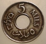 J.353 PALESTINA 5 MILS 1935, Asia, Cupru-Nichel