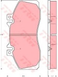 Set placute frana,frana disc MERCEDES VARIO autobasculanta (1996 - 2016) TRW GDB5050