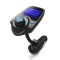Modulator FM Techstar? T10, Wireless, Bluetooth 4.2, Microfon Integrat, Quick Charge, Afisare Voltaj, Slot MicroSD, AUX