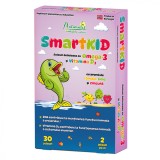 Cumpara ieftin Smartkid cu Omega-3 si vitamina D, aroma de zmeura, 30 jeleuri, Naturalis