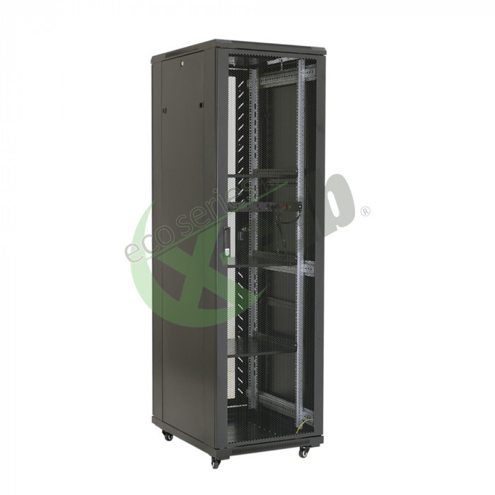 Cabinet metalic de podea 19&quot;, tip rack stand alone, 32U 600x800 mm, Eco Xcab A3 NewTechnology Media