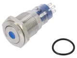 Comutator Anti-Vandalism DPDT 3A 250VAC IP67 ON-(ON) &Oslash;16,2mm
