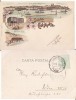 Salutari din Constanta- litografie 1899-Portul, Circulata, Printata
