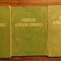 J. Gherman - Indrumari in Practica Geologica (3 vol. - 1954 + Anexele originale)