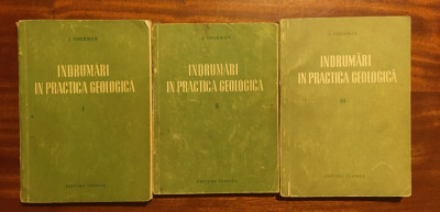 J. Gherman - Indrumari in Practica Geologica (3 vol. - 1954 + Anexele originale) foto