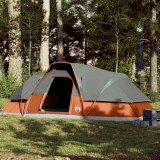 Cort Familie Gossi Cupola 9 Persoane Portocaliu Impermeabil Poliester Camping