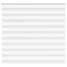 vidaXL Jaluzea tip zebra alb lățime țesătură 160,9 cm poliester 4014742