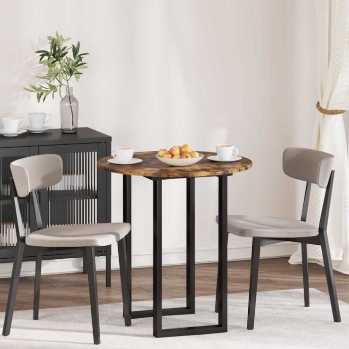 vidaXL Placă de masă Stejar afumat 70 x 70 x 1.5 cm Lemn compozit