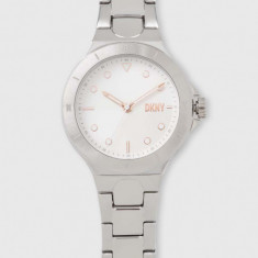 Dkny ceas femei, culoarea argintiu, NY6641