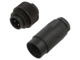 Conector circular RD24 400V 4 pini mufă tată pe cablu