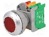 Intrerupator ac&amp;amp;#355;ionat prin apasare, 1 pozitii, 30mm, seria LXB30, AUSPICIOUS - LXB30-1O/C R, W/O LAMP foto