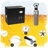 Set complet Dozator de bere - AS-40, 2 linii, Cuplă butoi bere: Adaptor de 5 litri; Cuplă butoi bere 2: fără