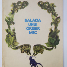 BALADA UNUI GREIER MIC de GEORGE TOPARCEANU , ilustratii de AUREL BULACU , 1984