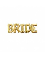 Set BRIDE baloane folie litere aurii 100 cm foto