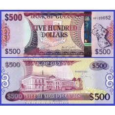 Guyana 2018 - 500 dollars, necirculata