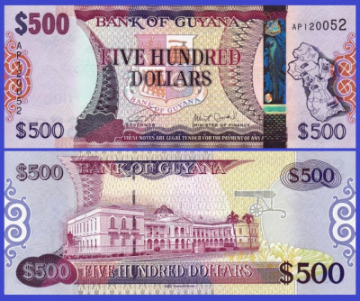 Guyana 2018 - 500 dollars, necirculata foto