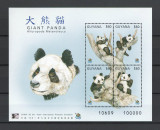 Guyana 1996 MNH, nestampilat - Mi. 5506-09 block - Ursi Panda, fauna, animale