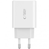 Incarcator Retea Tech-Protect NC30W, 30W, 3A, 1 x USB-A - 2 x USB-C, Alb, Universal