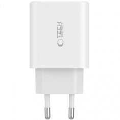 Incarcator Retea Tech-Protect NC30W, 30W, 3A, 1 x USB-A - 2 x USB-C, Alb