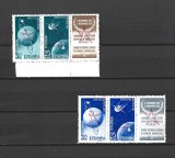ROMANIA 1958 - SATELITII ARTIFICIALI (SUPRATIPAR ), TRIPTICURI, MNH - LP 459a (3R)