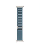 Curea smartwatch, THD, Alpine Loop, compatibila Apple Watch Ultra3 49 mm, Apple Watch 46 mm seria 11, Apple Watch SE3, catarama gri, albastru deschis