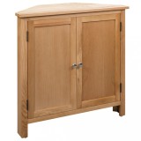 Cumpara ieftin Dulap de colt, 80 x 33,5 x 78 cm, lemn masiv de stejar