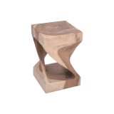 Cumpara ieftin Masuta laterala Hourian Natural 30x30x65 cm