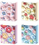 GEANTĂ DE CADOU DIMENSIUNE MEDIE 3D FLORI 42x30x12