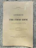 N. Banescu - Contributii la Istoria Literaturii Bizantine