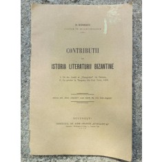 N. Banescu - Contributii la Istoria Literaturii Bizantine