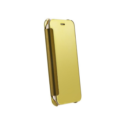 Husa SAMSUNG Galaxy S7 Edge - Flip Wallet Clear (Auriu) foto