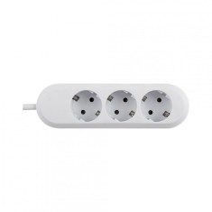 PRELUNGITOR Bachmann, Schuko x 3, conectare prin Schuko (T), cablu 5 m, fara protectie, alb, &quot;BM-387.272R&quot; (timbru verde 0.18 lei)