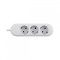 PRELUNGITOR Bachmann, Schuko x 3, conectare prin Schuko (T), cablu 5 m, fara protectie, alb, &quot;BM-387.272R&quot; (timbru verde 0.18 lei)