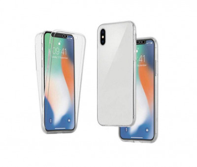 Husa Telefon Silicon Apple iPhone XS Max Clear Ultra Thin Fata+Spate foto