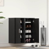 VidaXL Dulapuri pantofi 2 buc Stejar negru 32x35x70 cm Lemn prelucrat