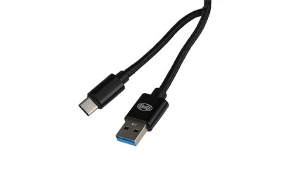 CABLU DE DATE TIP C. USB 3.0. NEGRU. 2M LUNGIME foto