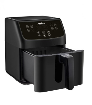 Friteuza cu Aer Cald Amica, Digitala - LED touch control, 5 Litri, 1850W, 8 Programe, Neagra foto
