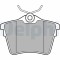 DELPHI LP1892 set placute frana,frana disc