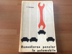 Remedierea Penelor la Automobile V. Parizescu carte auto editura militara 1968 foto