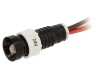 Lampă de control LED POLAM-ELTA 24V AC/DC multicolor Roșu/Verde/Galben, carcasă plastic negru, orificiu 11mm, IP40