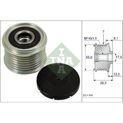 Fulie alternator Suzuki Grand Vitara 2 (Jt Te Td) 04.05-, INA foto