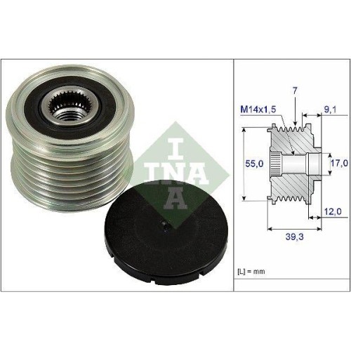 Fulie alternator Suzuki Grand Vitara 2 (Jt Te Td) 04.05-, INA