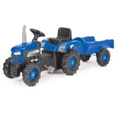 Primul Meu Tractor cu Pedale si Remorca Dolu Albastru foto
