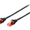 Patch Cord Negru UTP Cat 5e 10m